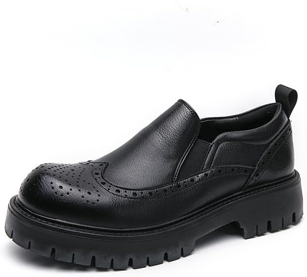 Мужские кожаные лоферы Santimon с крыльями, с массивным каблуком, платформой, винтажным дизайном и круглым носком, черный
Мужские кожаные лоферы Santimon с крыльями, с массивным каблуком, платформой, винтажным дизайном и круглым носком, черный