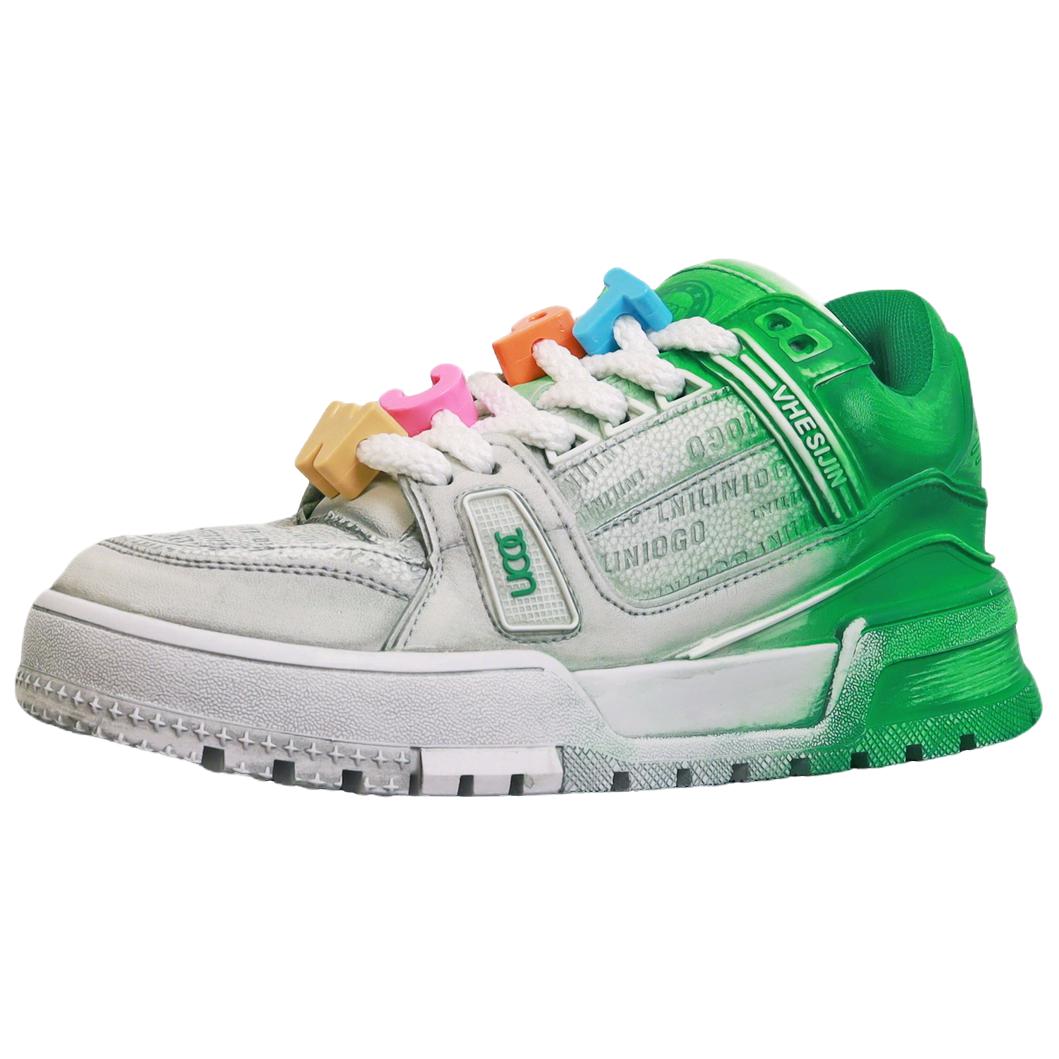 Banas Юкок Коллаборация мужские низкие кеды повседневные бело-зеленые, цвет White Green
Banas Юкок Коллаборация мужские низкие кеды повседневные бело-зеленые, цвет White Green