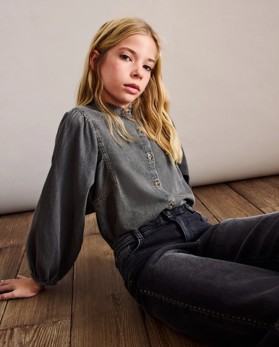 Блуза с длинным рукавом и объемом из денима для девочки Coconut El Corte Inglés, серый
Блуза с длинным рукавом и объемом из денима для девочки Coconut El Corte Inglés, серый