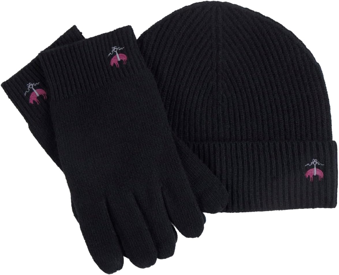 Подарочный набор Brooks Brothers Signature из шерсти и кашемира в рубчик с перчатками для сенсорных экранов для мужчин, Black
Подарочный набор Brooks Brothers Signature из шерсти и кашемира в рубчик с перчатками для сенсорных экранов для мужчин, Black