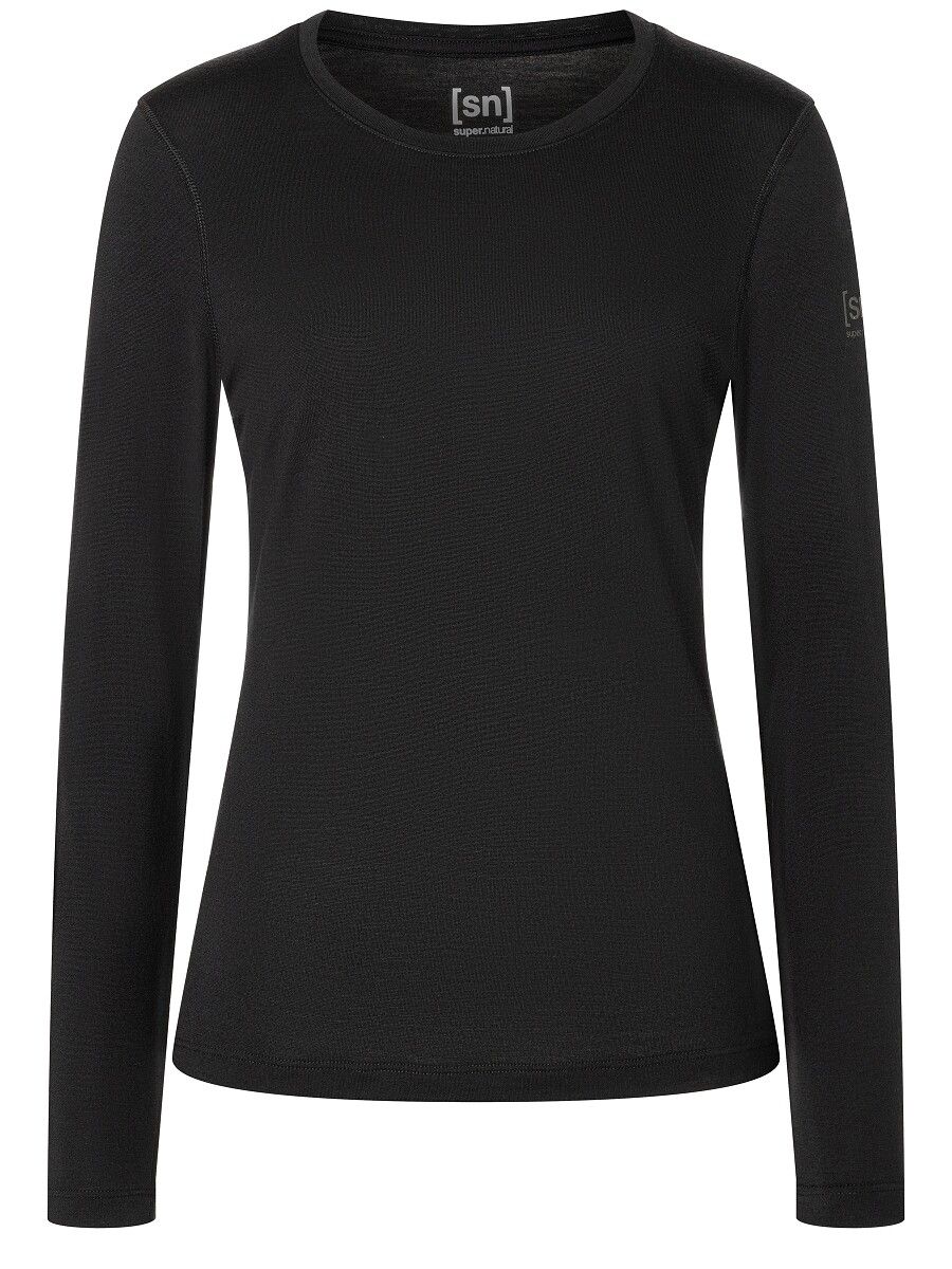 Лонгслив super.natural Merino Funktionsunterwäsche, черный 
Лонгслив super.natural Merino Funktionsunterwäsche, черный
