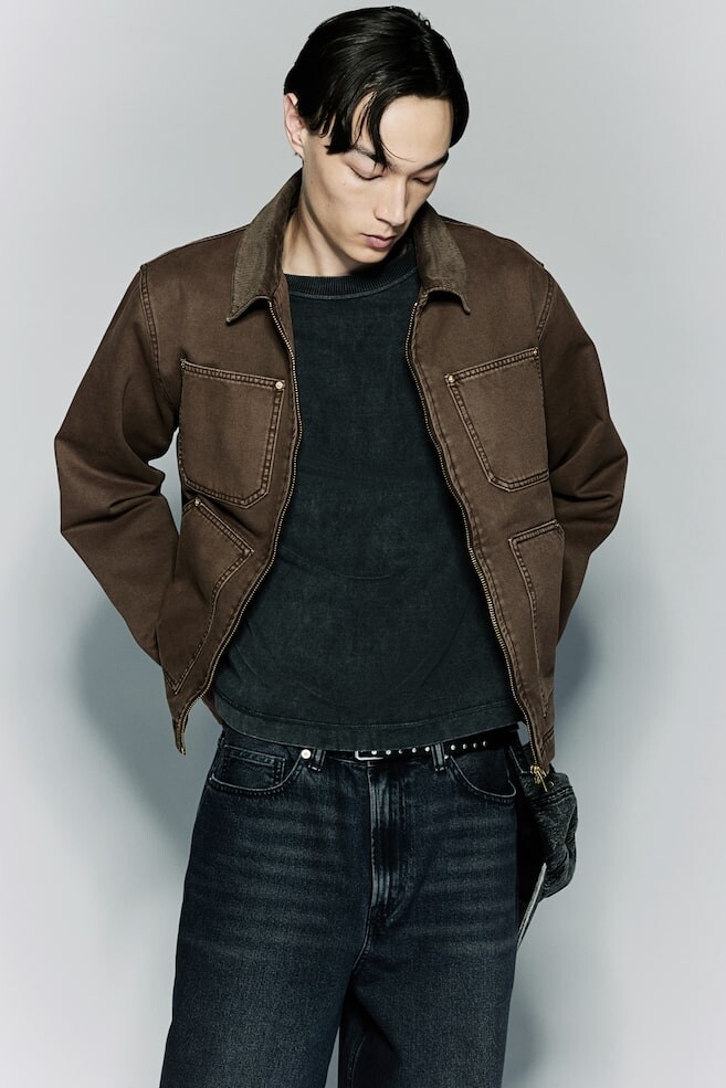 Утепленная куртка свободного кроя H&M, коричневый
Утепленная куртка свободного кроя H&M, коричневый