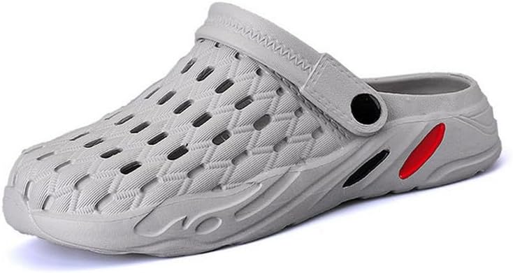 Мужские сабо-сандалии для сада, легкие водонепроницаемые тапочки с противоскользящей подошвой, уличная обувь для прогулок Dhovor, серый
Мужские сабо-сандалии для сада, легкие водонепроницаемые тапочки с противоскользящей подошвой, уличная обувь для прогулок Dhovor, серый