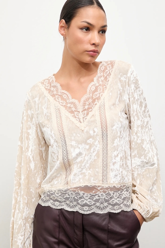 Бархатная блузка Answear.Lab, бежевый
Бархатная блузка Answear.Lab, бежевый