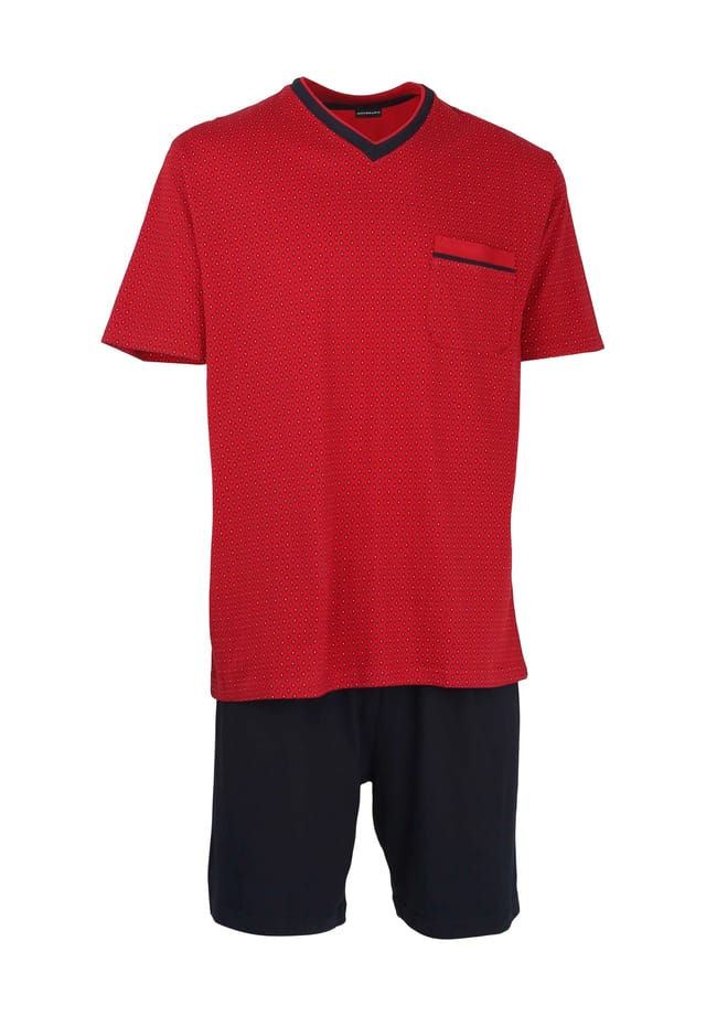 Пижама "Алан" с минималистичным принтом и V-образным вырезом GöTzburg, цвет 2083 chili pepper
Пижама "Алан" с минималистичным принтом и V-образным вырезом GöTzburg, цвет 2083 chili pepper