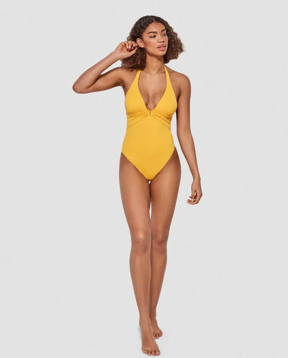 Однотонный женский купальник без косточек Gisela, горчичный
Однотонный женский купальник без косточек Gisela, горчичный