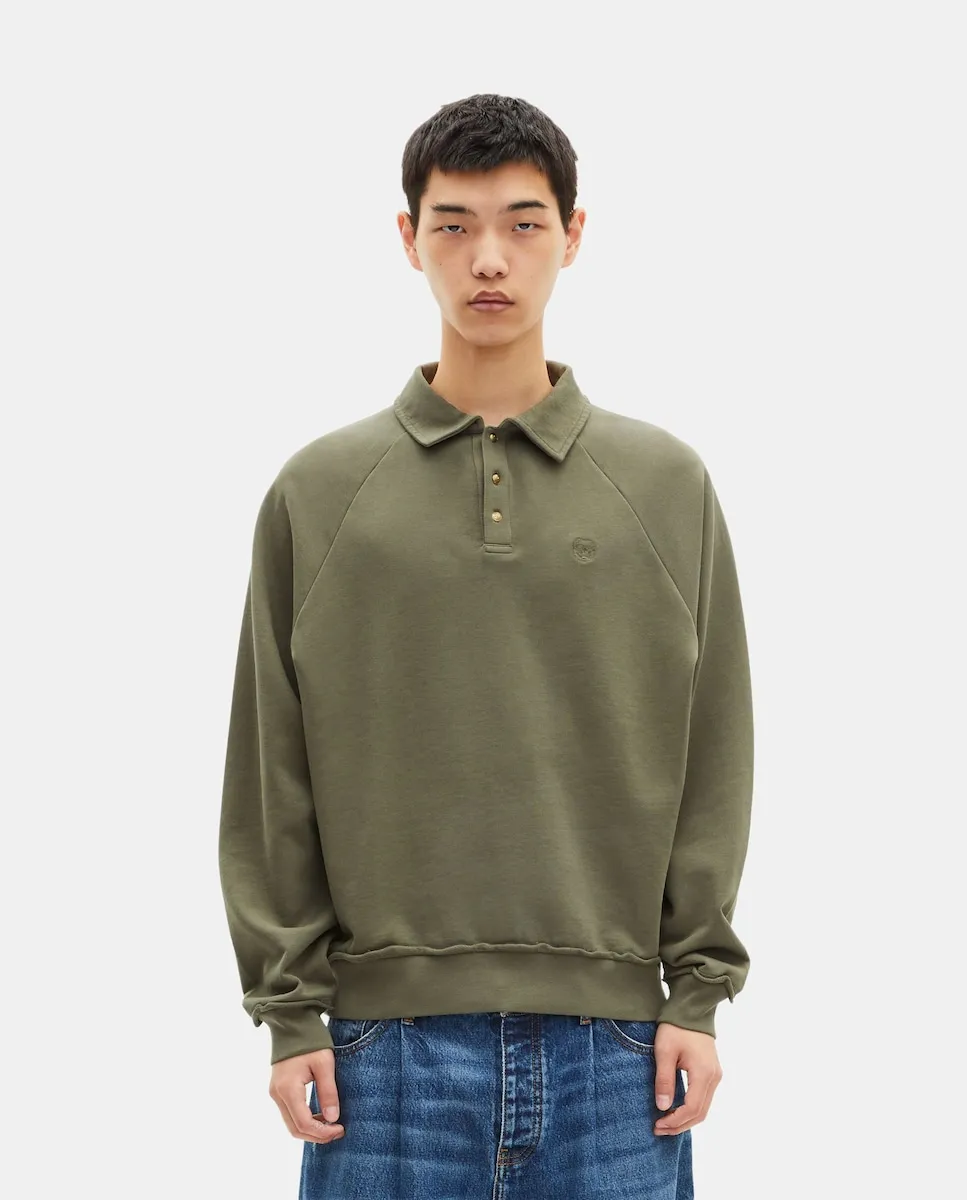 Мужская толстовка с воротником поло The Kooples, зеленый
Мужская толстовка с воротником поло The Kooples, зеленый