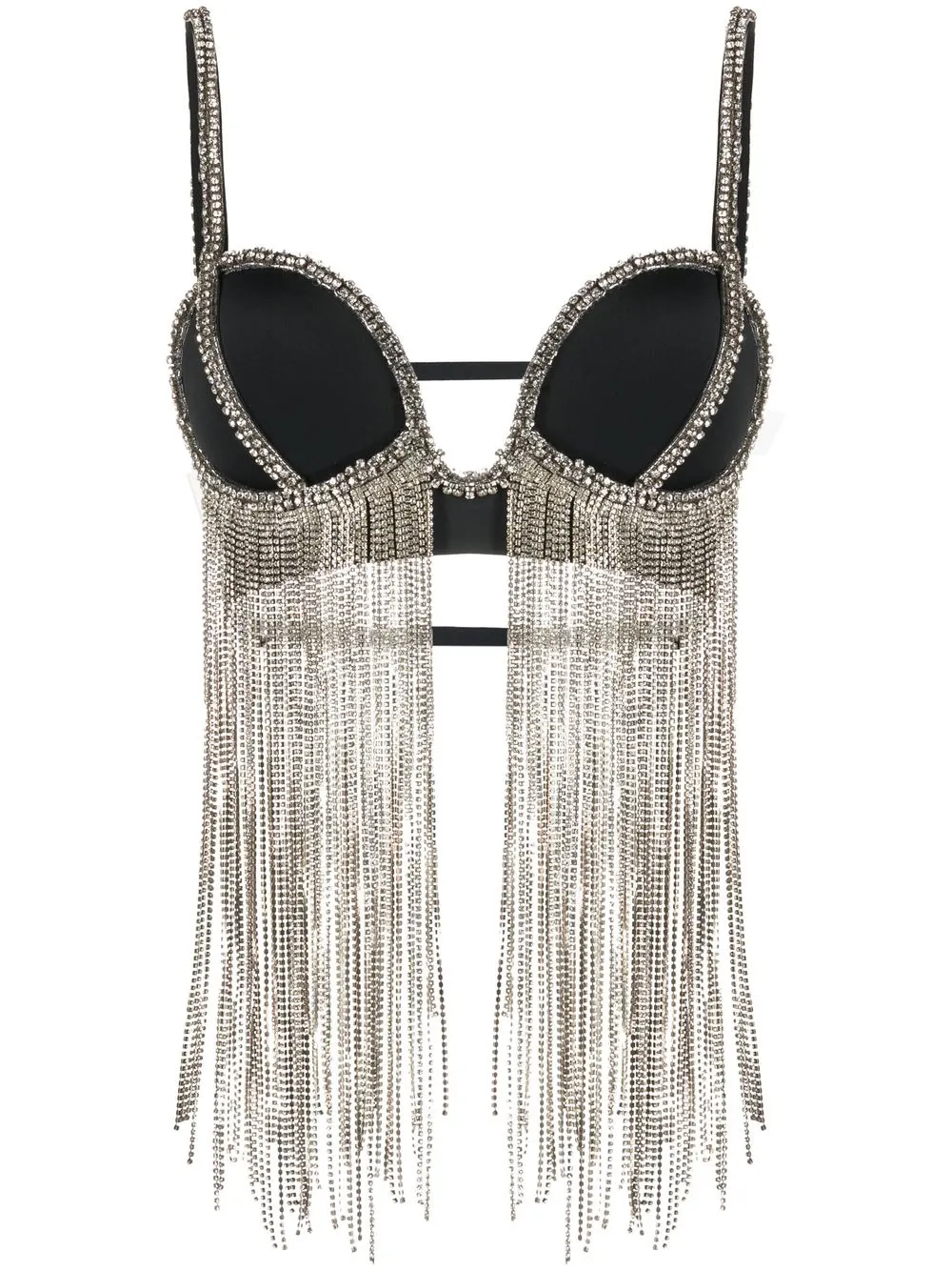 Топ бикини с треугольными чашками и кристаллами Loulou, черный
Топ бикини с треугольными чашками и кристаллами Loulou, черный