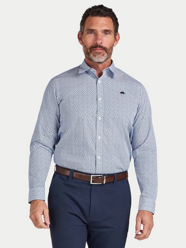 Хлопковая рубашка Regular Fit с геометрическим принтом Raging Bull, White/Multi
Хлопковая рубашка Regular Fit с геометрическим принтом Raging Bull, White/Multi