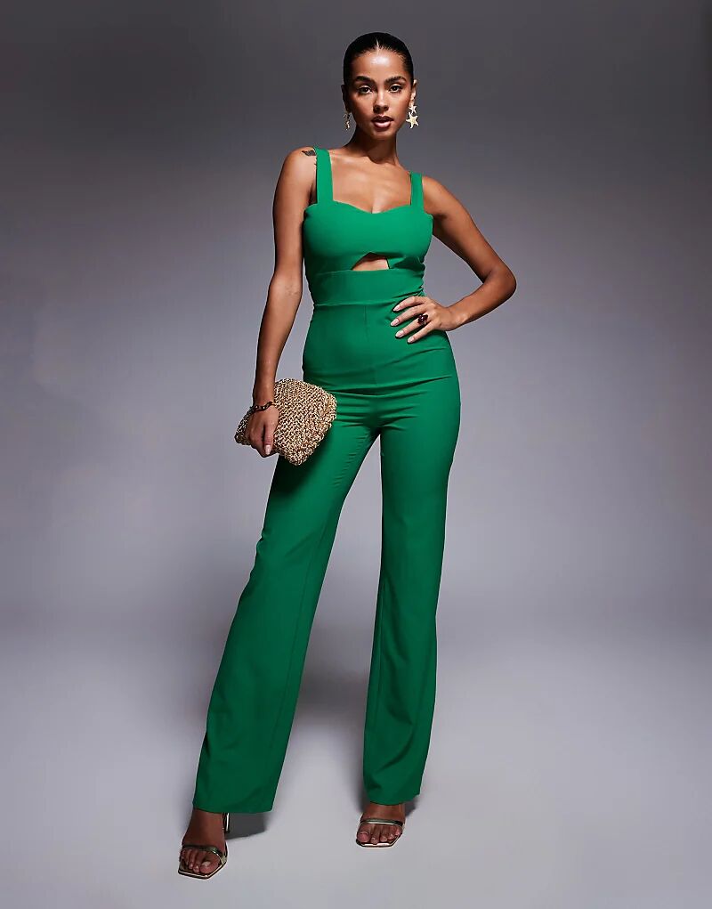 Комбинезон Vesper Sweetheart с широкими штанинами изумрудного цвета
Комбинезон Vesper Sweetheart с широкими штанинами изумрудного цвета