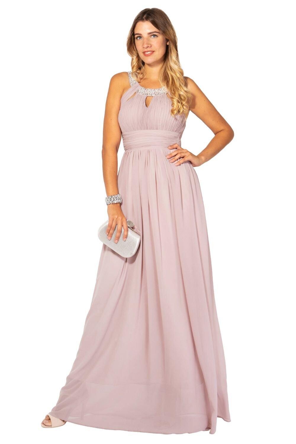 Шифоновое платье макси с ромбовидным вырезом KRISP, нюд
Шифоновое платье макси с ромбовидным вырезом KRISP, нюд