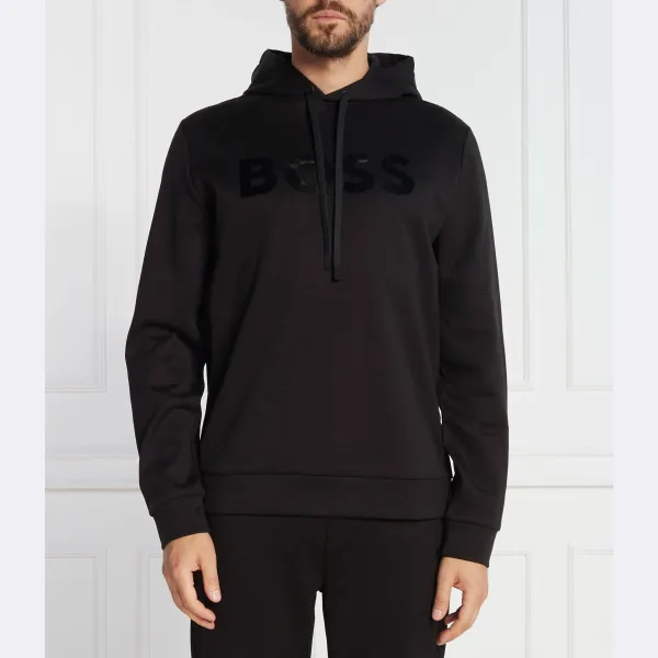 Мягкая зеркальная толстовка стандартного кроя Boss, черный
Мягкая зеркальная толстовка стандартного кроя Boss, черный
