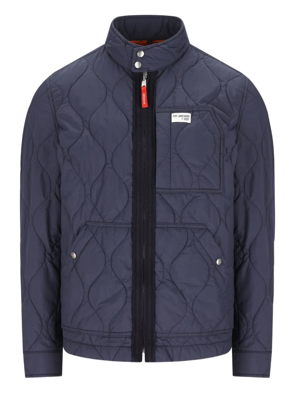 Стеганая куртка на молнии спереди Fay, синий
Стеганая куртка на молнии спереди Fay, синий