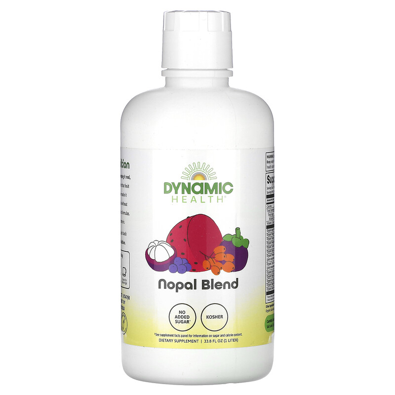 Dynamic Health, Nopal, смесь, 1 л (33,8 жидк. унции)
Dynamic Health, Nopal, смесь, 1 л (33,8 жидк. унции)