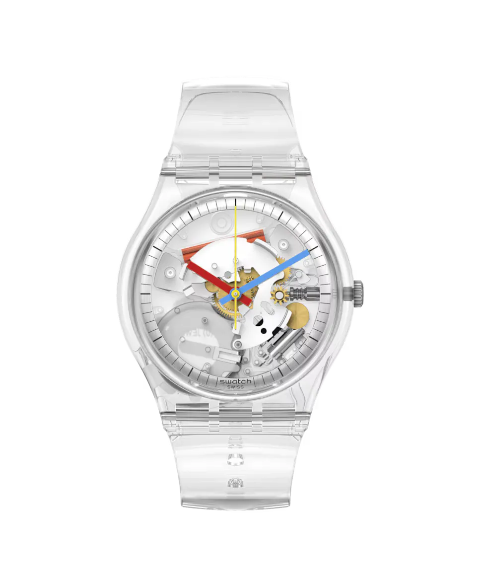 Ярко-мягкие часы с белым ремешком из органического материала Swatch, белый
Ярко-мягкие часы с белым ремешком из органического материала Swatch, белый