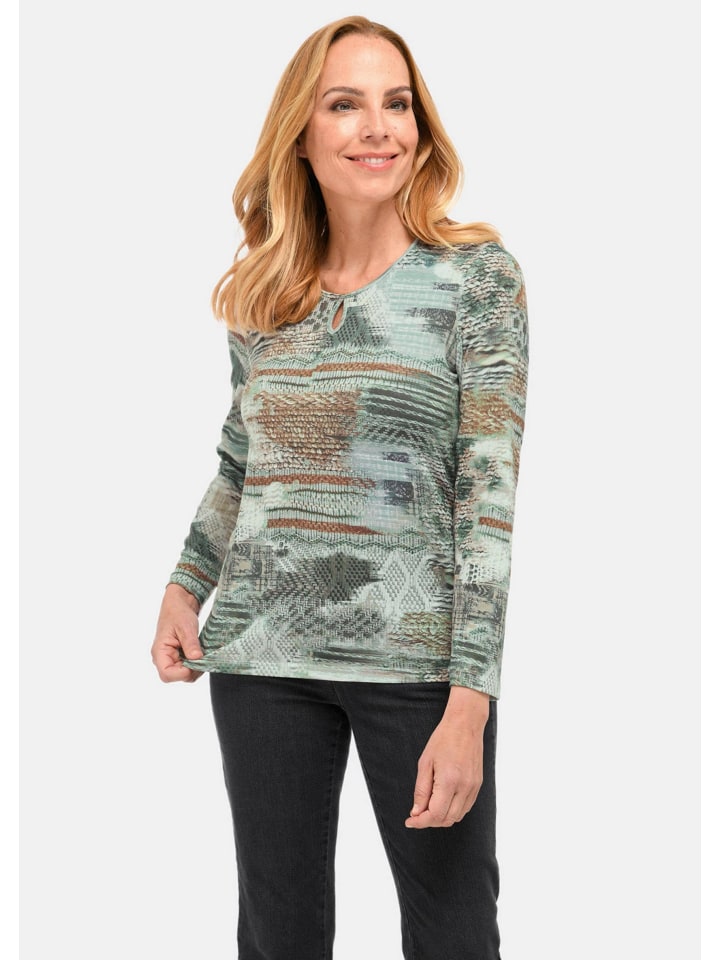 Трикотажная рубашка, легкая рубашка с принтом по всей поверхности в шалфейном цвете/с узором GOLDNER
Трикотажная рубашка, легкая рубашка с принтом по всей поверхности в шалфейном цвете/с узором GOLDNER