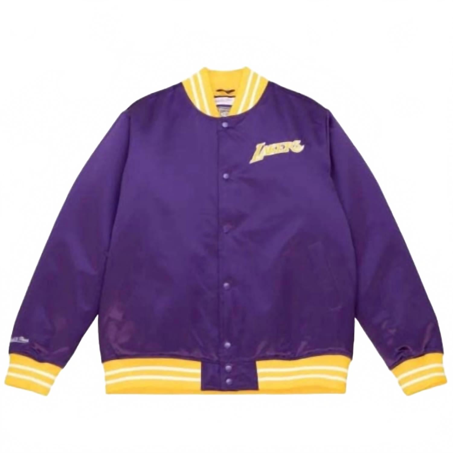 Мужская утепленная куртка Mitchell & Ness NBA Los Angeles Lakers в фиолетовом цвете
Мужская утепленная куртка Mitchell & Ness NBA Los Angeles Lakers в фиолетовом цвете