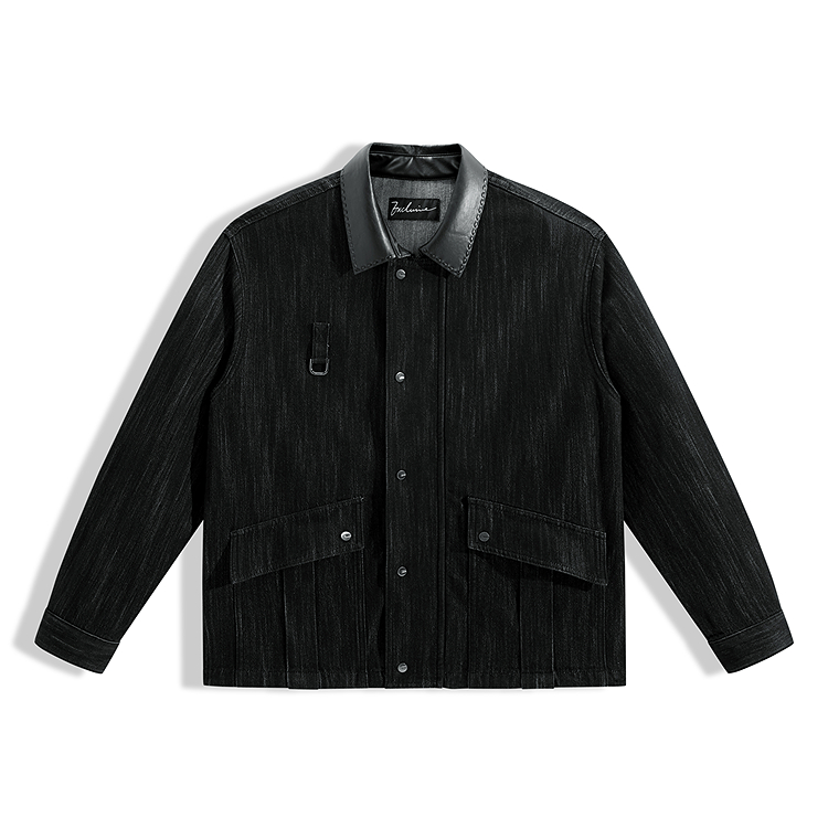 Модная джинсовая куртка в стиле Barn с воротником из искусственной кожи для мужчин PEACEBIRD MEN, denim pitch черный 1
Модная джинсовая куртка в стиле Barn с воротником из искусственной кожи для мужчин PEACEBIRD MEN, denim pitch черный 1