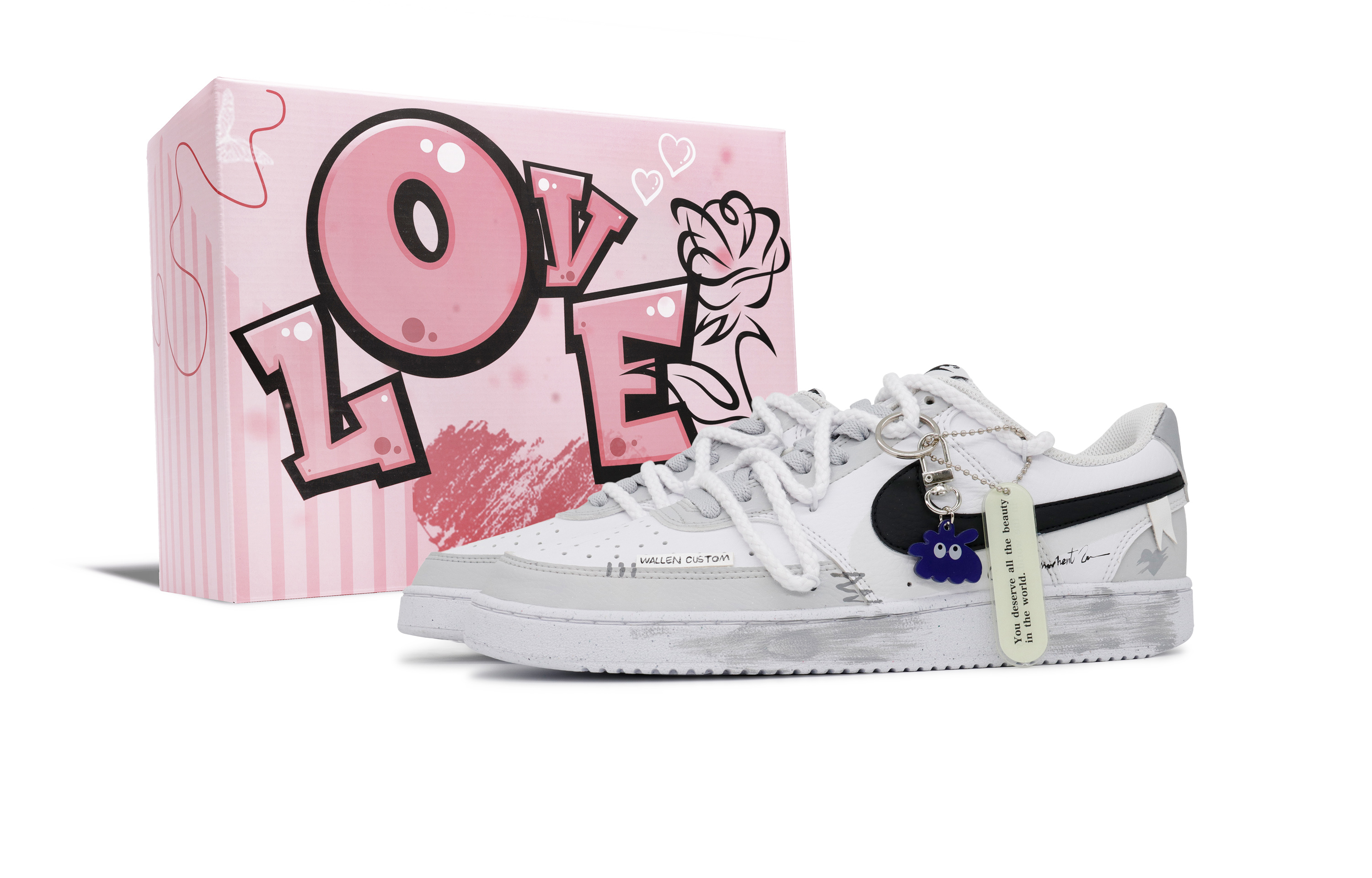 Nike Кроссовки для скейтборда Court Vision 1 Ghost In Charge с противоскользящим покрытием, износостойкие, низкие, мужские, белые, серые
Nike Кроссовки для скейтборда Court Vision 1 Ghost In Charge с противоскользящим покрытием, износостойкие, низкие, мужские, белые, серые