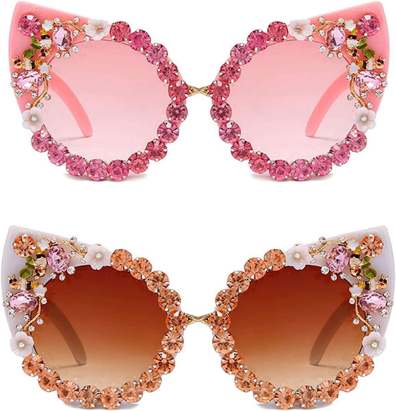 Солнцезащитные очки «кошачий глаз» с бриллиантами, женские, с цветочным узором, стразами, в крупной оправе, разноцветные, с кристаллами, в винтажном стиле COTIA, Pink&white
Солнцезащитные очки «кошачий глаз» с бриллиантами, женские, с цветочным узором, стразами, в крупной оправе, разноцветные, с кристаллами, в винтажном стиле COTIA, Pink&white