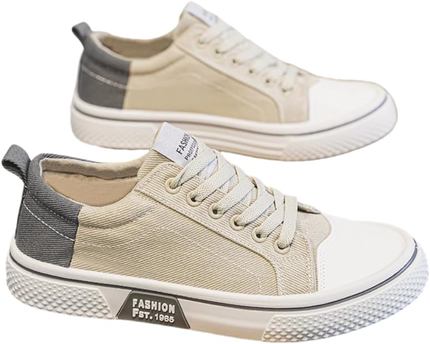 Мужские кеды из ткани, дышащие низкие кроссовки на шнуровке с нескользящей подошвой, повседневная модная обувь для мужчин Hhhchpm, бежевый
Мужские кеды из ткани, дышащие низкие кроссовки на шнуровке с нескользящей подошвой, повседневная модная обувь для мужчин Hhhchpm, бежевый