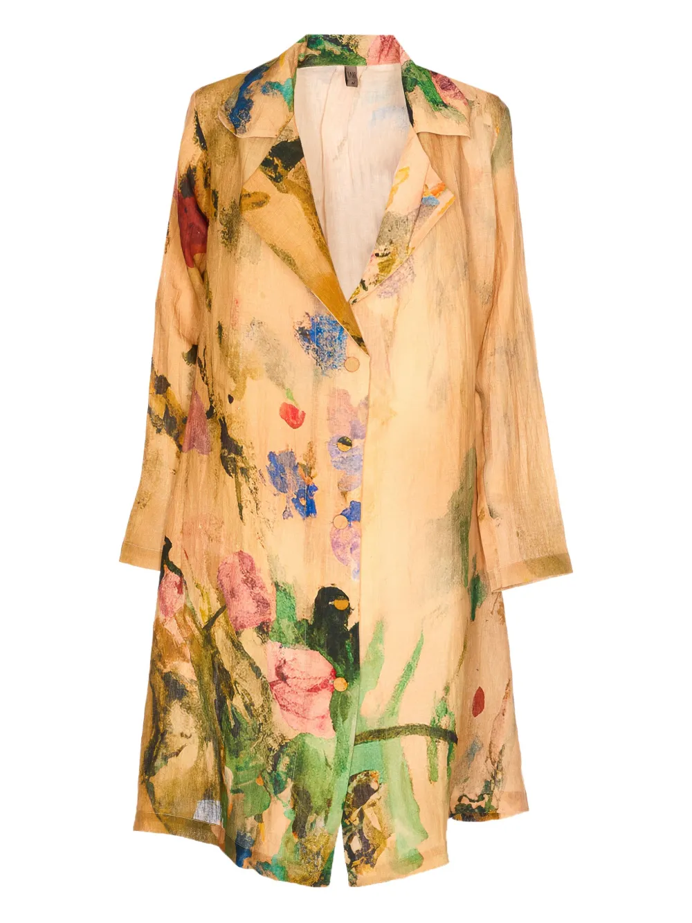 Жакет на пуговицах с цветочным принтом YAVI, желтый
Жакет на пуговицах с цветочным принтом YAVI, желтый