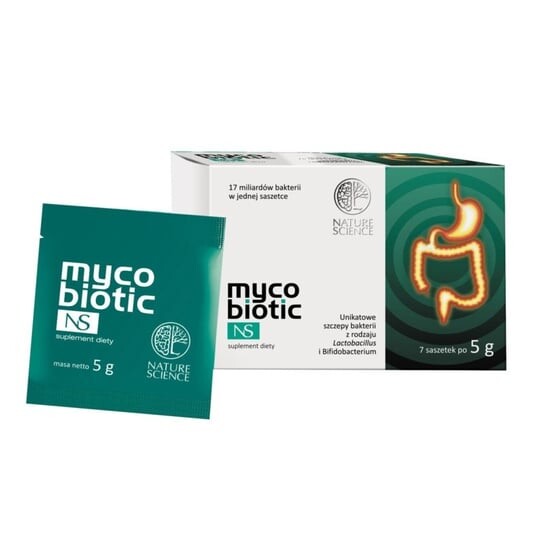 NatureScience, Mycobiotic NS 7 пакетиков 35 г
NatureScience, Mycobiotic NS 7 пакетиков 35 г