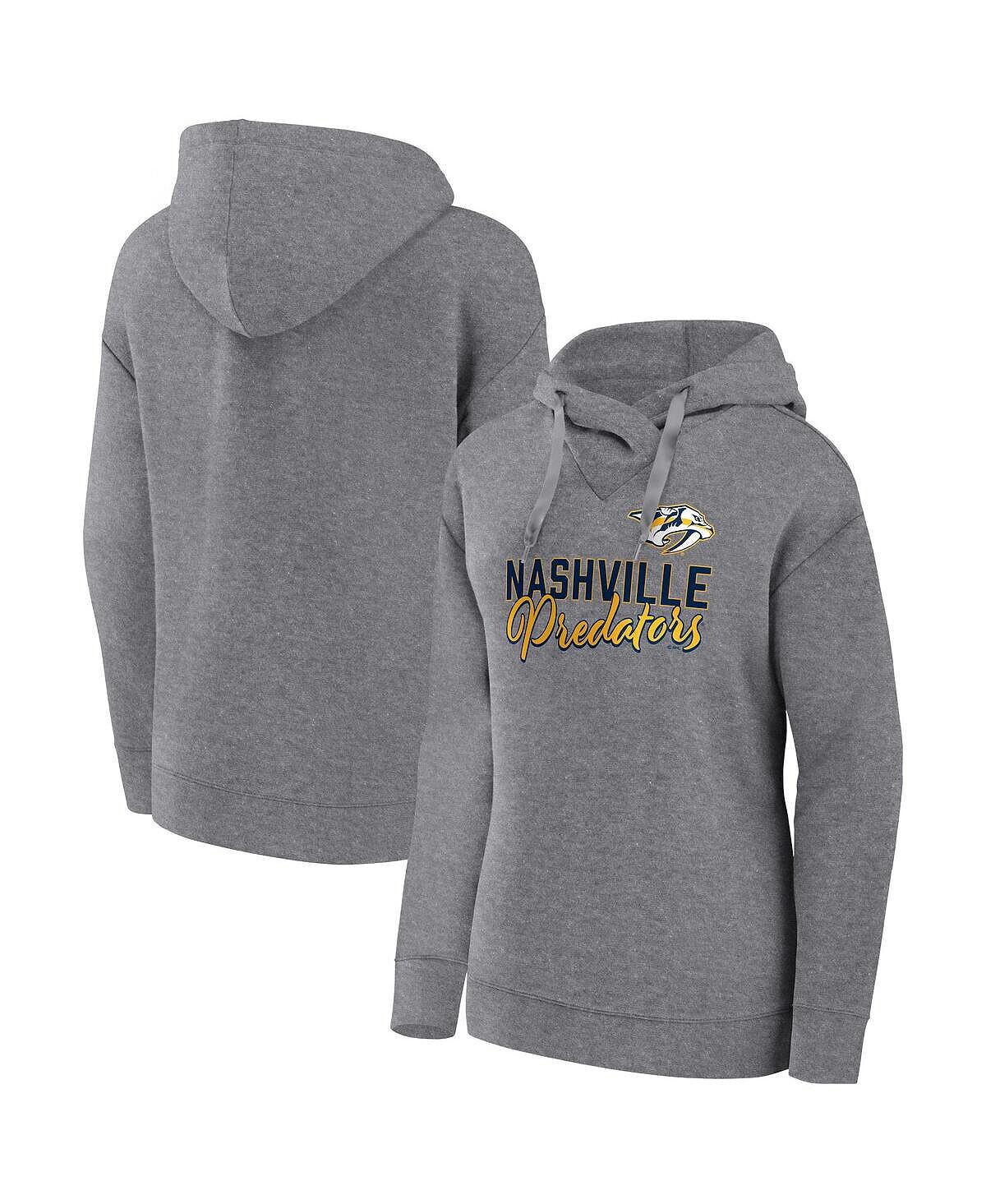 Женский пуловер с капюшоном цвета «серый Хизер» Nashville Predators с надписью «Favorite» Fanatics
Женский пуловер с капюшоном цвета «серый Хизер» Nashville Predators с надписью «Favorite» Fanatics