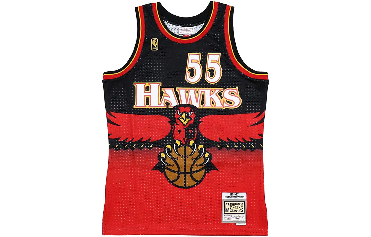 Джерси Mitchell & Ness Atlanta Hawks 1996-97 Дикембе Мутомбо Swingman Mitchell Ness, красный
Джерси Mitchell & Ness Atlanta Hawks 1996-97 Дикембе Мутомбо Swingman Mitchell Ness, красный