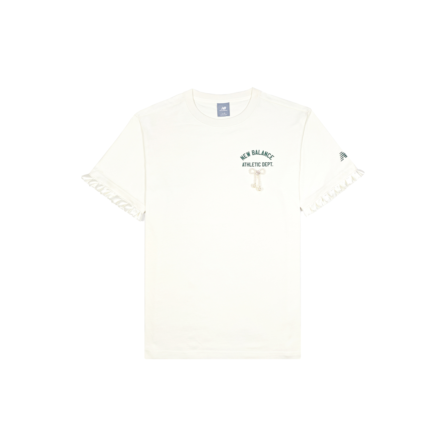 Футболка женская экрю New Balance 
Футболка женская экрю New Balance