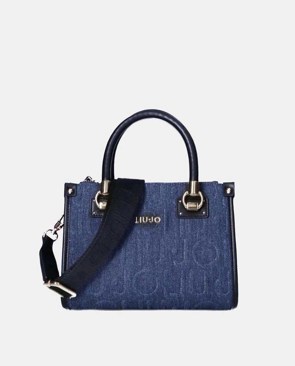 Мини-саквояж из денима с несколькими отделениями и съемной ручкой Liujo, синий
Мини-саквояж из денима с несколькими отделениями и съемной ручкой Liujo, синий