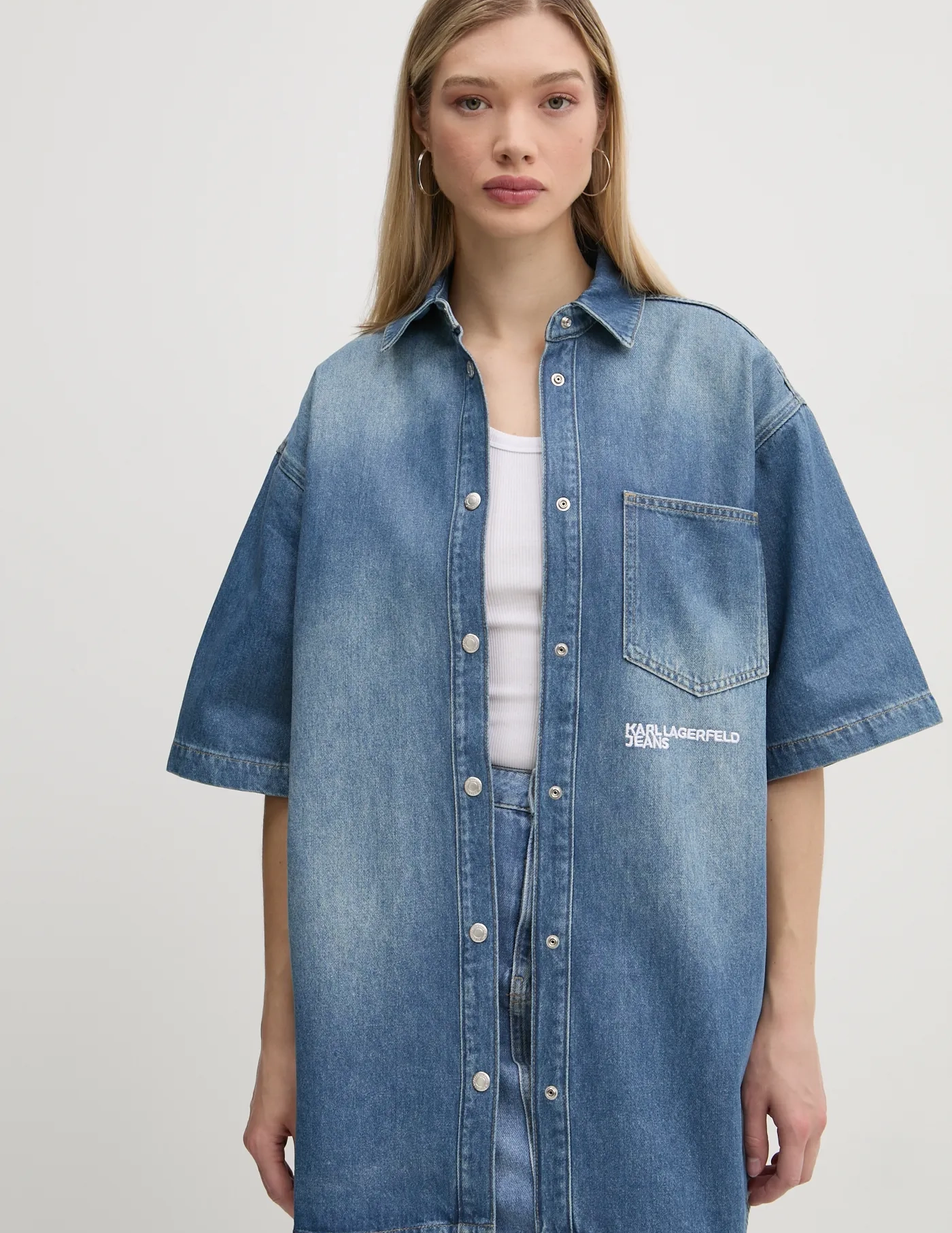 Джинсовая рубашка Karl Lagerfeld Jeans, синий
Джинсовая рубашка Karl Lagerfeld Jeans, синий