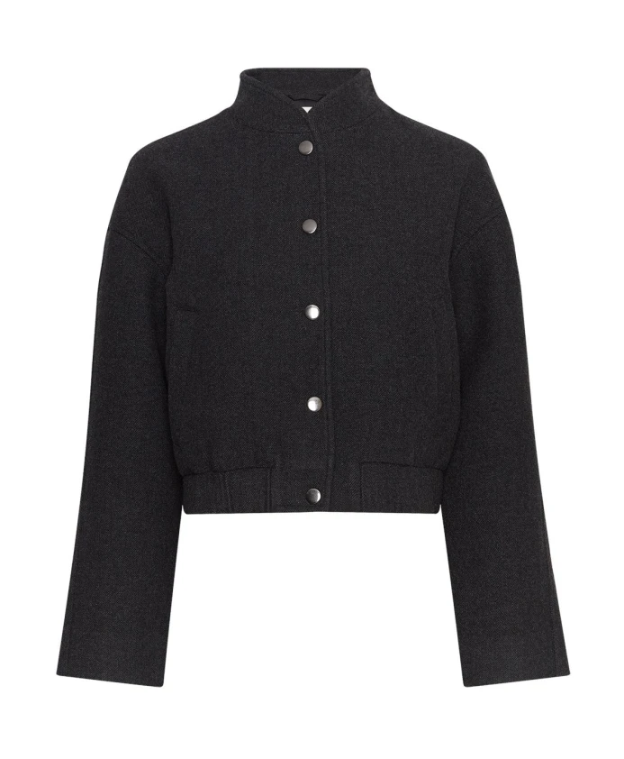 Минималистичная темно-серая куртка с воротником-стойкой. Moss Copenhagen, серый
Минималистичная темно-серая куртка с воротником-стойкой. Moss Copenhagen, серый