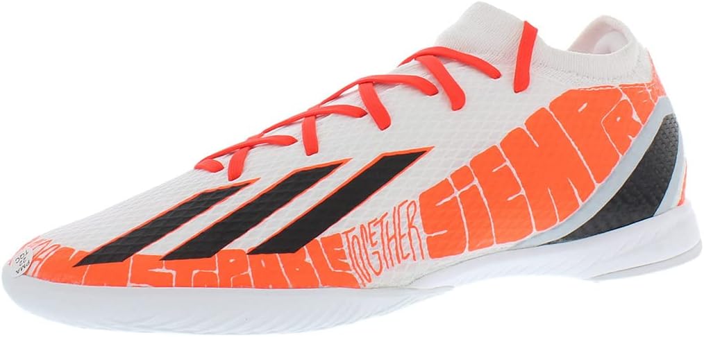 Футбольные бутсы Adidas X Speedportal Messi.3 для взрослых, унисекс, для игры в зале, белый/черный/красный
Футбольные бутсы Adidas X Speedportal Messi.3 для взрослых, унисекс, для игры в зале, белый/черный/красный