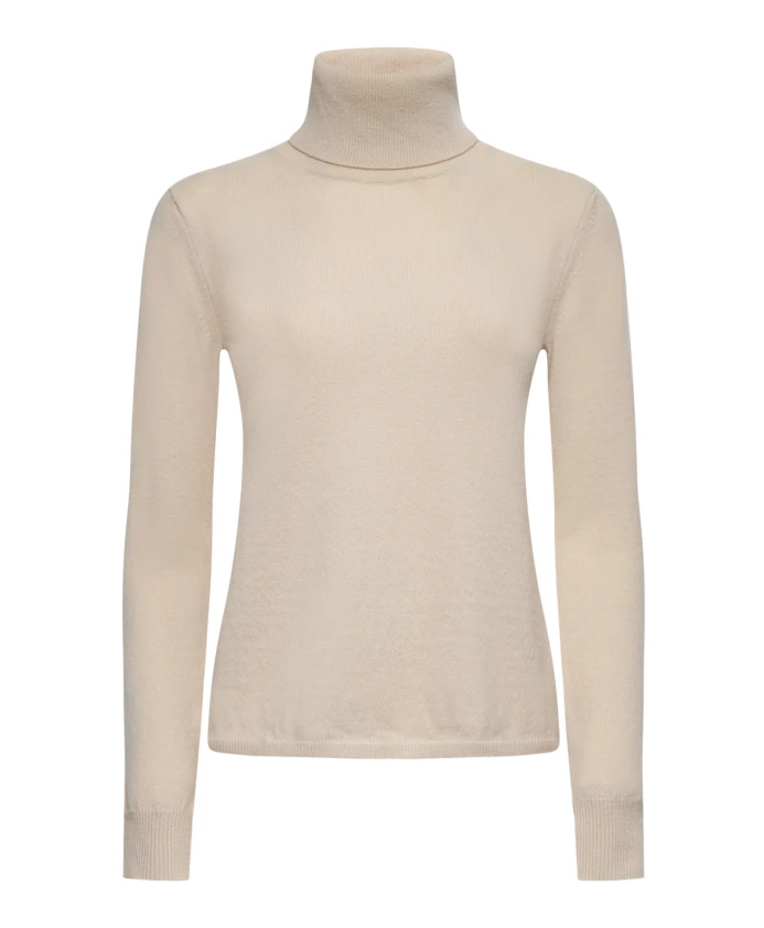 Бежевый шерстяно-кашемировый свитер с высоким воротником Max Mara Studio, бежевый
Бежевый шерстяно-кашемировый свитер с высоким воротником Max Mara Studio, бежевый