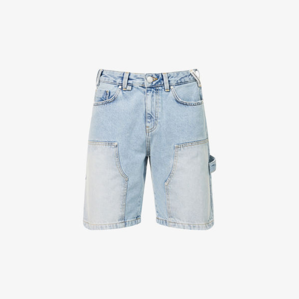 Шорты джинсовые The Couture Club Carpenter с накладными карманами, синий
Шорты джинсовые The Couture Club Carpenter с накладными карманами, синий