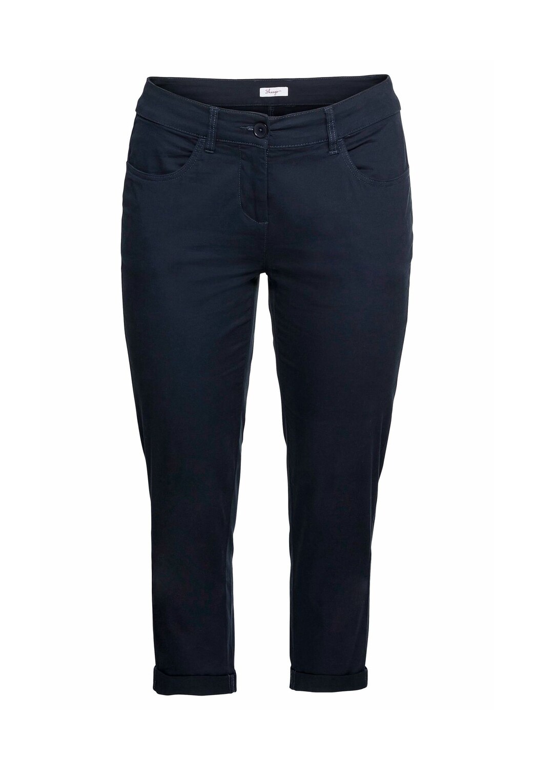 Брюки длиной 7/8 из качественного хлопка стрейч sheego, цвет Marine
Брюки длиной 7/8 из качественного хлопка стрейч sheego, цвет Marine