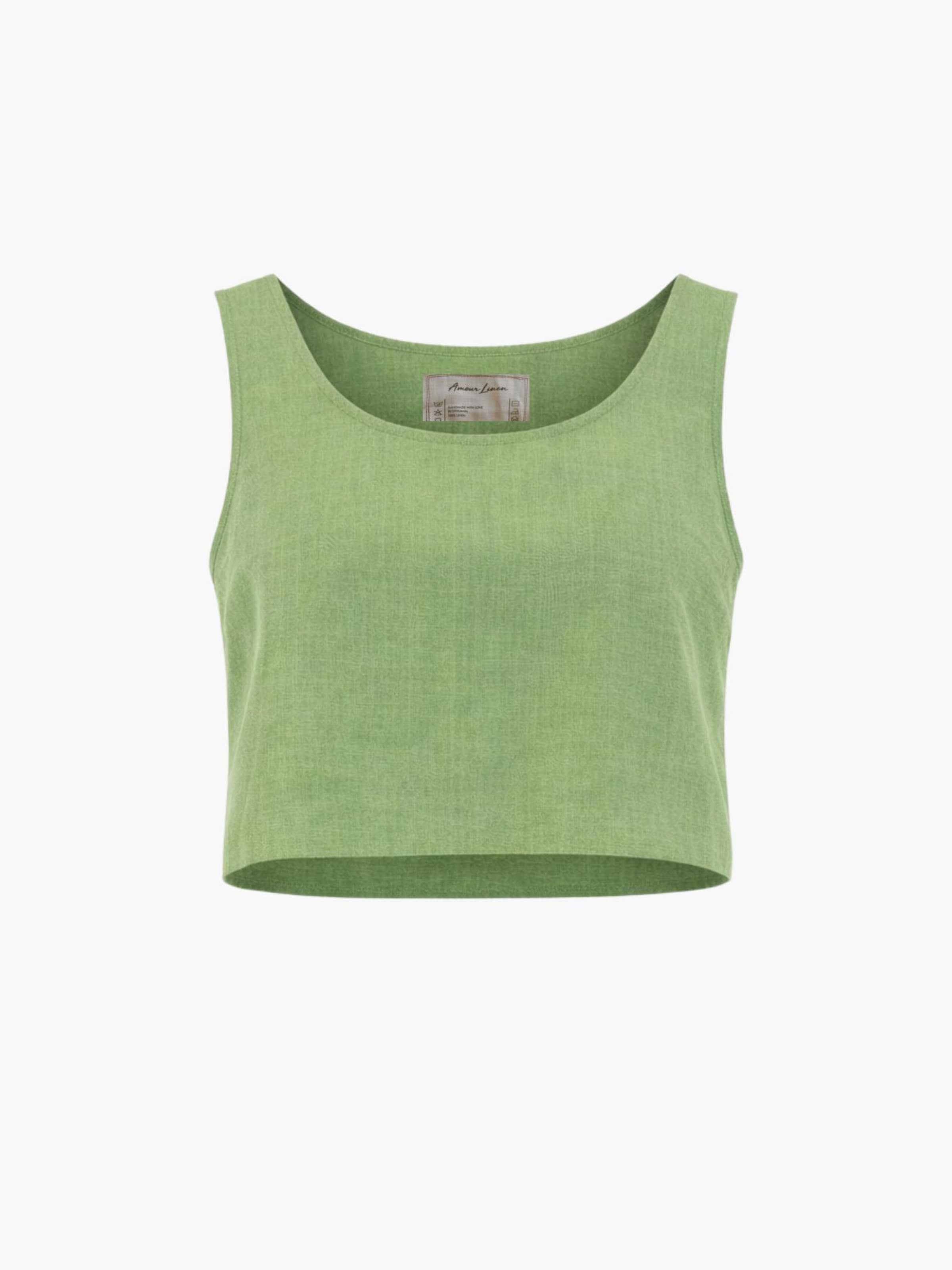 AmourLinen Топ 'Pippa' в зеленом цвете
AmourLinen Топ 'Pippa' в зеленом цвете