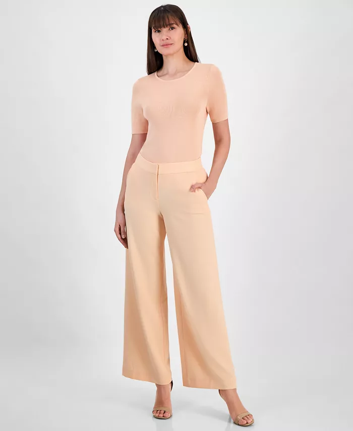 Женские брюки с завышенной талией и широкими штанинами, Regular & Petite Tahari ASL, розовый
Женские брюки с завышенной талией и широкими штанинами, Regular & Petite Tahari ASL, розовый