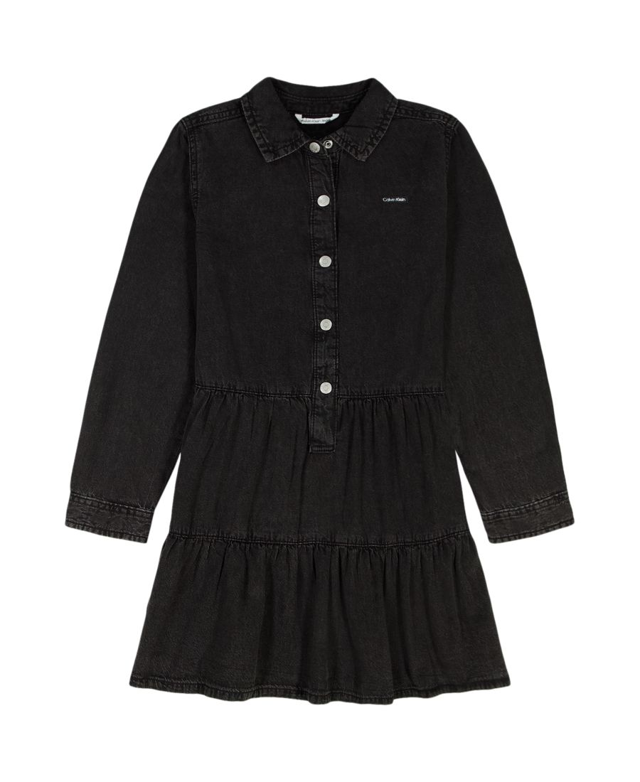 Платье-рубашка с длинными рукавами из джинсовой ткани для девочек 7-16 лет Calvin Klein, Black
Платье-рубашка с длинными рукавами из джинсовой ткани для девочек 7-16 лет Calvin Klein, Black