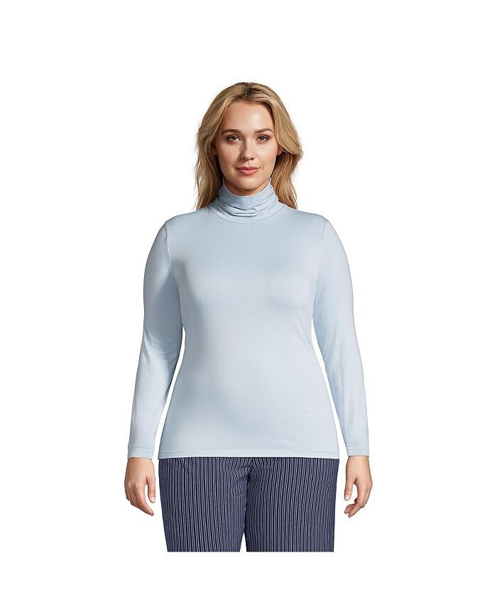 Облегченная водолазка с длинными рукавами больших размеров Lands' End, синий
Облегченная водолазка с длинными рукавами больших размеров Lands' End, синий