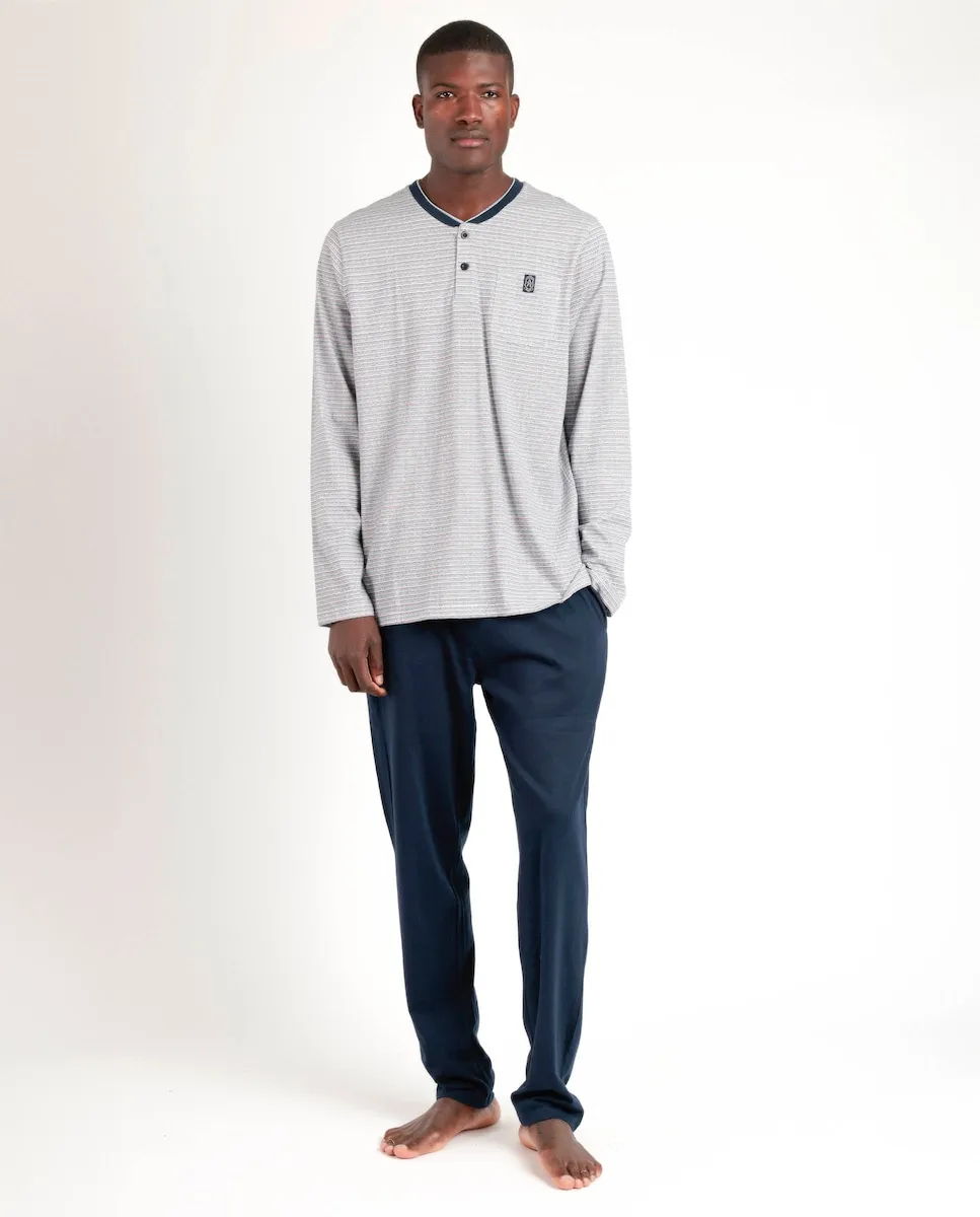 Мужская длинная синяя трикотажная пижама Admas, синий
Мужская длинная синяя трикотажная пижама Admas, синий