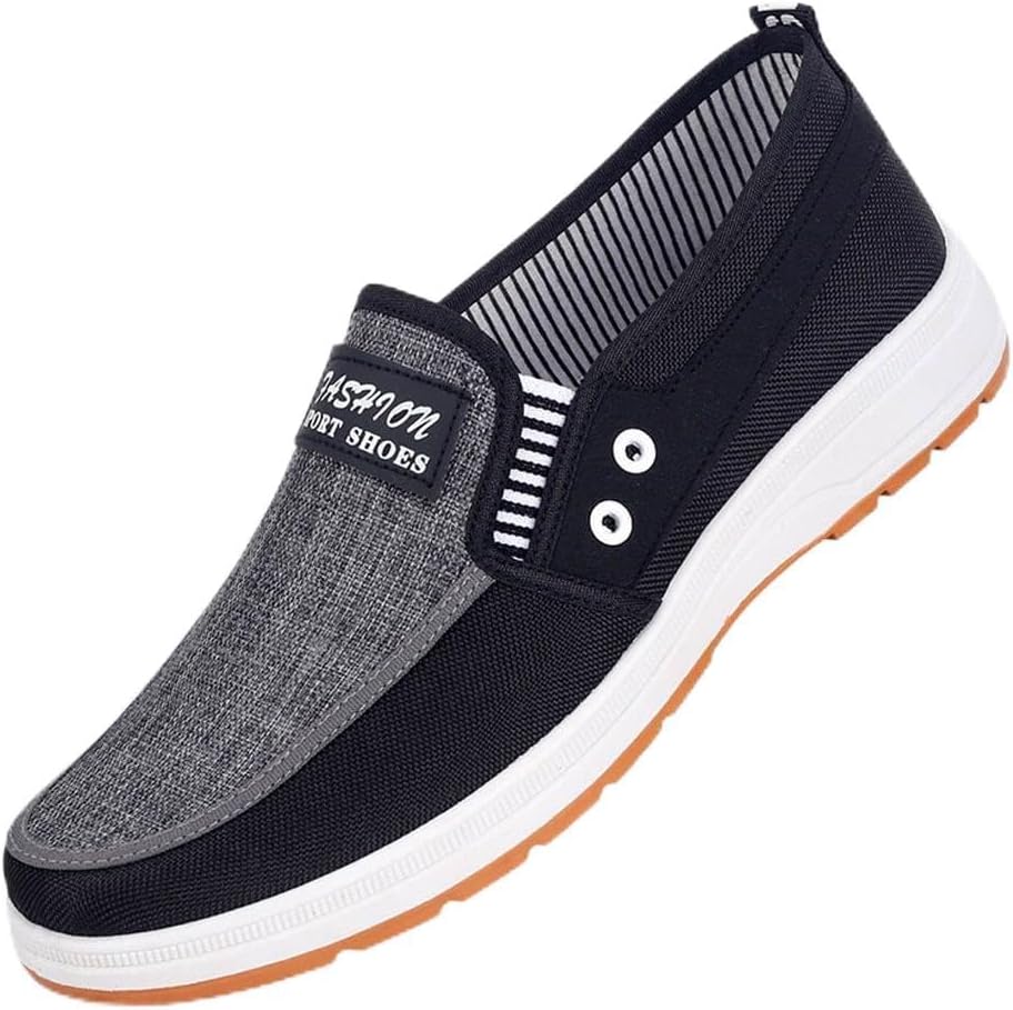 Мужские слипоны на канве, модные лодочные туфли, повседневные удобные легкие кроссовки для прогулок Generic, черный
Мужские слипоны на канве, модные лодочные туфли, повседневные удобные легкие кроссовки для прогулок Generic, черный