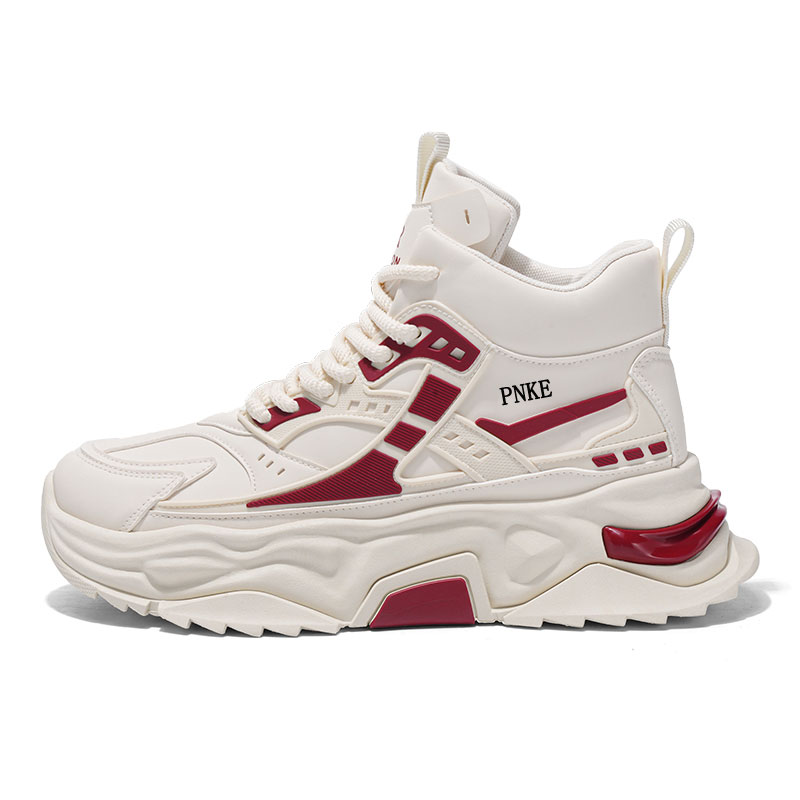 PNKE Антискользящие износостойкие массивные кроссовки мид-топ мужские - бежево-красные, цвет Beige Red
PNKE Антискользящие износостойкие массивные кроссовки мид-топ мужские - бежево-красные, цвет Beige Red