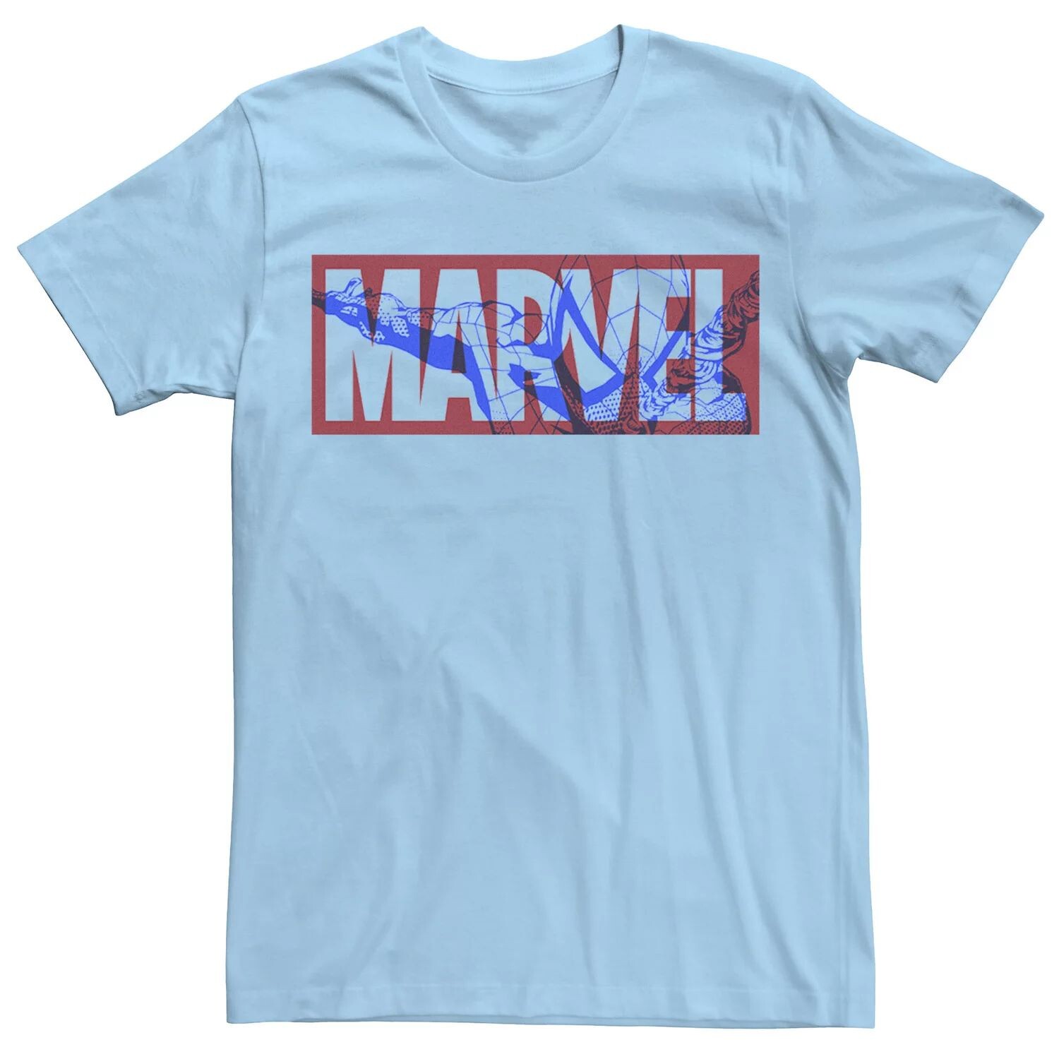 Мужская футболка с большим классическим логотипом Человека-паука и графическим рисунком Marvel, светло-синий
Мужская футболка с большим классическим логотипом Человека-паука и графическим рисунком Marvel, светло-синий