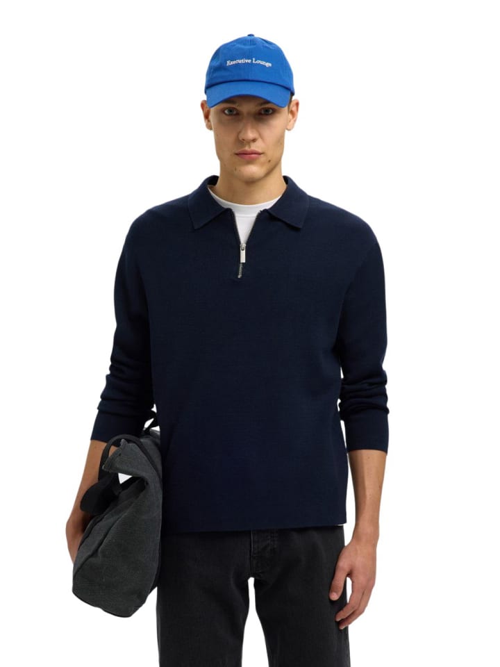 Свитер SLHTELLER FN RELAXED HALF ZIP POLO синего цвета SELECTED HOMME
Свитер SLHTELLER FN RELAXED HALF ZIP POLO синего цвета SELECTED HOMME