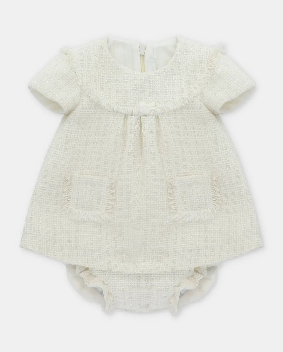 Комплект для малыша платье и покрывало для подгузника с микро-принтом на натуральном фоне Martín Aranda, бежевый
Комплект для малыша платье и покрывало для подгузника с микро-принтом на натуральном фоне Martín Aranda, бежевый