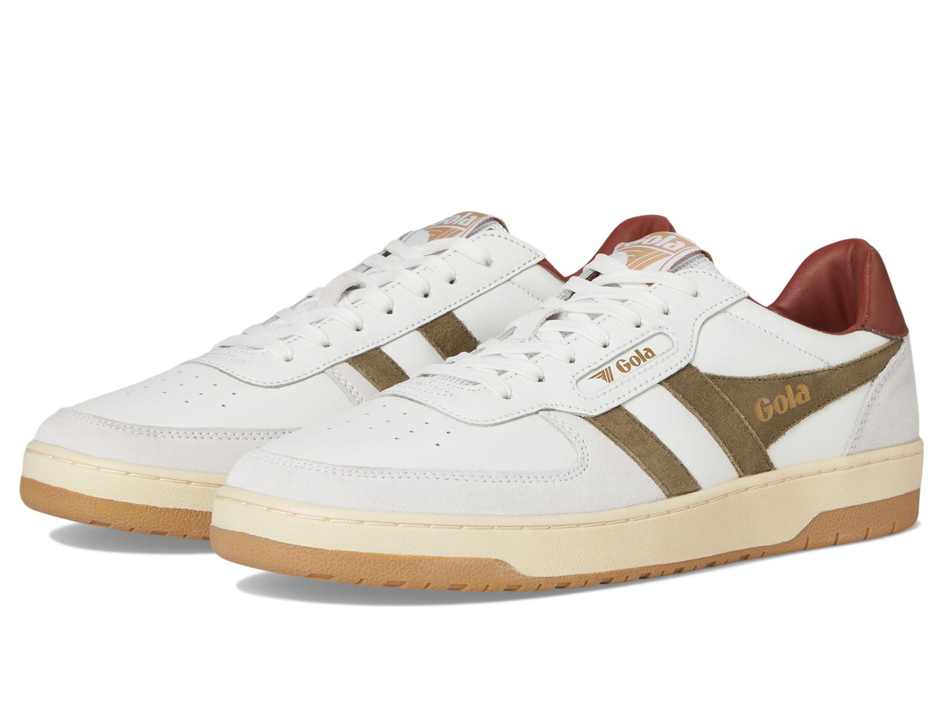 Кроссовки Gola Hawk, White/Khaki/Rust
Кроссовки Gola Hawk, White/Khaki/Rust