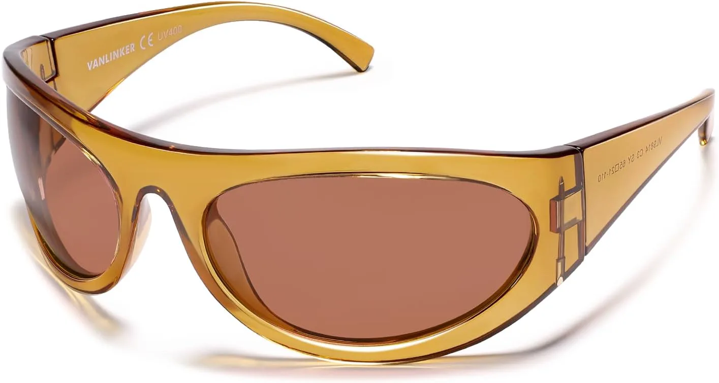 Поляризованные солнцезащитные очки VANLINKER с обтекаемой формой для женщин и мужчин, модный спортивный стиль, увеличенная оправа-щит VL9814, C3-amber/Tan
Поляризованные солнцезащитные очки VANLINKER с обтекаемой формой для женщин и мужчин, модный спортивный стиль, увеличенная оправа-щит VL9814, C3-amber/Tan