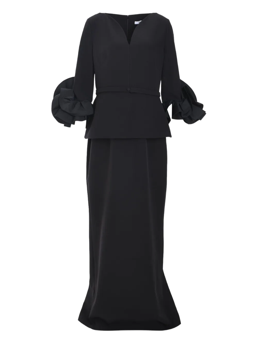 Платье с оборками на рукавах Safiyaa, черный
Платье с оборками на рукавах Safiyaa, черный